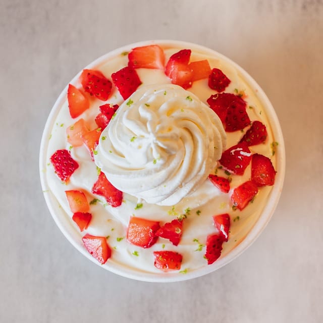 Strawberry Key Lime Trifle.